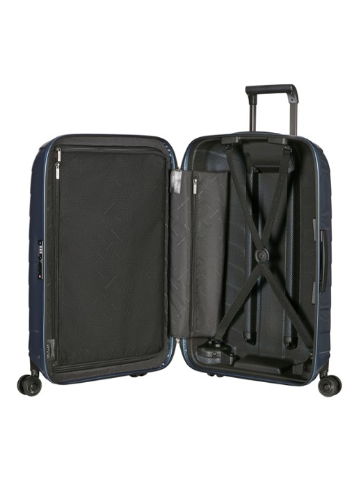 Samsonite Attrix spinner 75 cm - achterkant 3 staalblauw