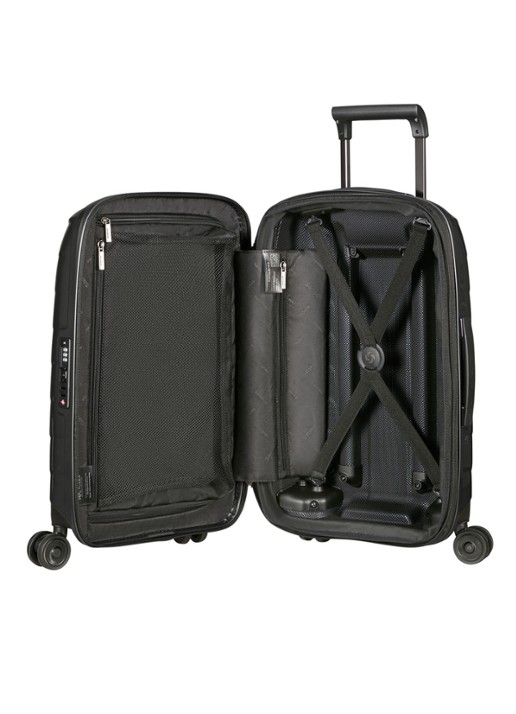 Samsonite Attrix vergrootbare spinner 55 cm - achterkant 5 antraciet