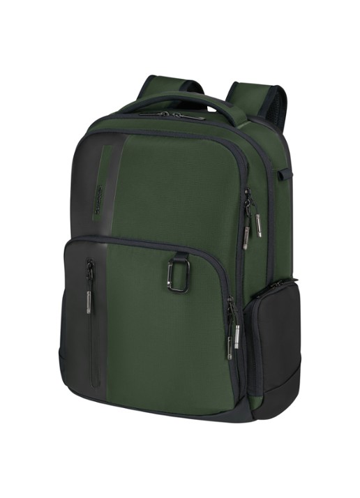 Samsonite Biz2go rugzak met 15,6 inch latopvak - voorkant 4 legergroen