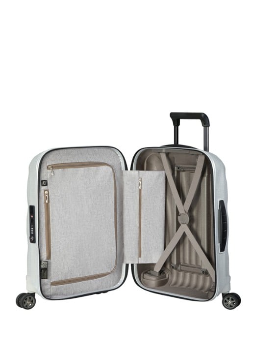 Samsonite C-Lite spinner 55 cm - voorkant 5 gebroken wit