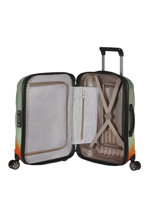Samsonite C-Lite spinner 55 cm - achterkant 3 oranje