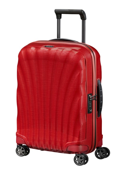 Samsonite C-Lite spinner 55 cm - voorkant 4 rood