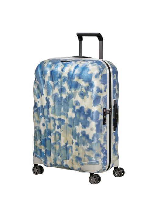 Samsonite C-Lite spinner 69 cm - voorkant 3 lichtblauw