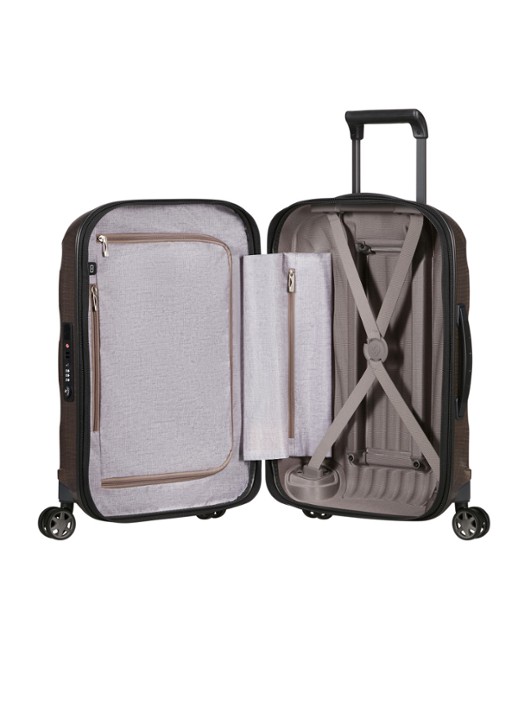 Samsonite C-Lite vergrootbare spinner 55 cm - detail aubergine