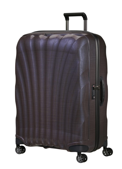 Samsonite C-Lite vergrootbare spinner 81 cm - voorkant 5 aubergine