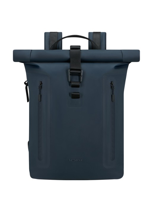 Samsonite Coatify rolltop rugzak met 15,6 inch laptopvak - voorkant 2 donkerblauw