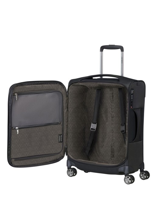 Samsonite D'Lite spinner 55 cm - voorkant 6 zwart