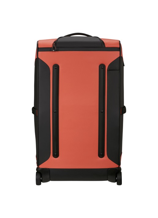 Samsonite ECODIVER DUFFLE/WH 79/29 COFFEE BEAN - detail oranjerood