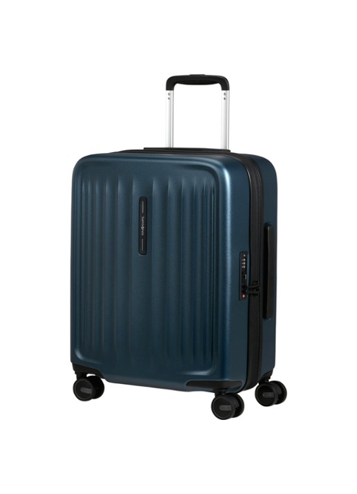 Samsonite Fyrm spinner 55 cm - voorkant 2 staalblauw