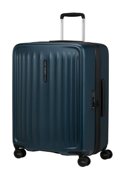 Samsonite Fyrm spinner 67 cm  - voorkant 5 staalblauw