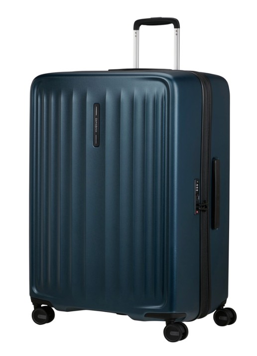 Samsonite Fyrm spinner 77 cm  - voorkant 2 staalblauw