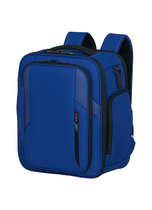 Samsonite Glazed S rugzak met 15 inch laptopvak - voorkant 3 kobaltblauw