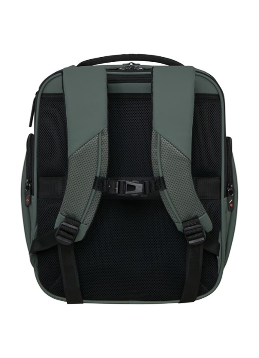 Samsonite Glazed S rugzak met 15 inch laptopvak - achterkant mosgroen