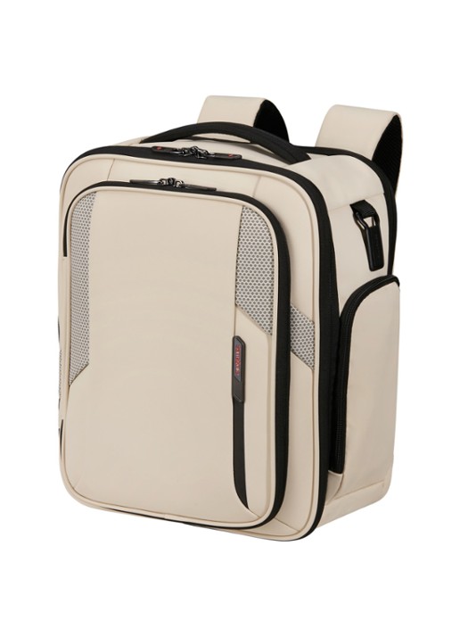 Samsonite Glazed S rugzak met 15 inch laptopvak - voorkant 2 zand