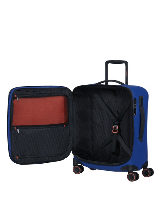 Samsonite Glazed vergrootbare spinner 55 cm - achterkant 5 kobaltblauw