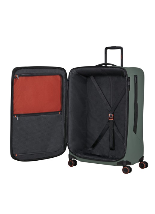 Samsonite Glazed vergrootbare spinner 78 cm - achterkant 3 mosgroen