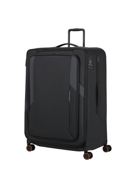 Samsonite Glazed vergrootbare spinner 84 cm - voorkant 2 zwart