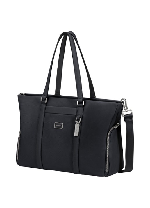 Samsonite Image Biz shopper met 14.1 inch laptopvak - voorkant 2 zwart