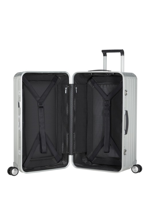 Samsonite Lite-Box Alu spinner 74 cm - voorkant 2 zilver