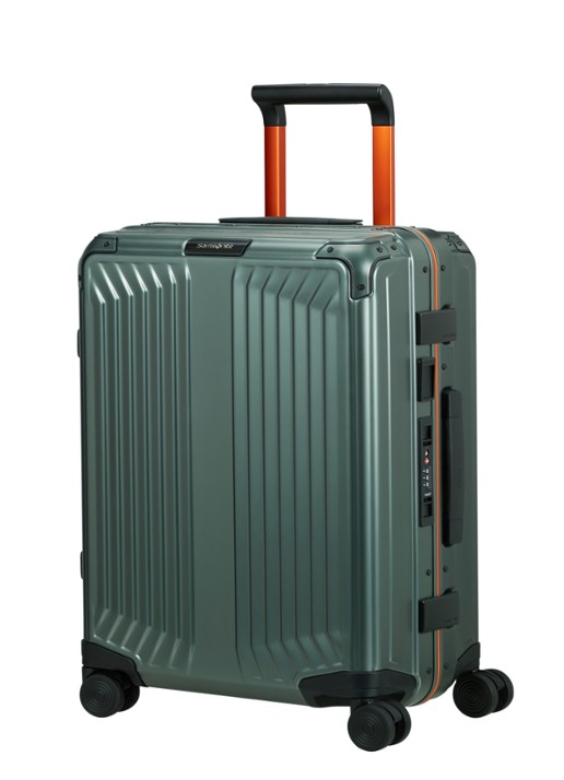 Samsonite Lite-Box spinner 55 cm - voorkant 2 olijfgroen