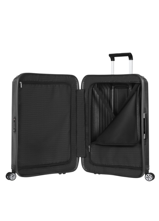 Samsonite Lite-Box spinner 81 cm - voorkant 7 zwart