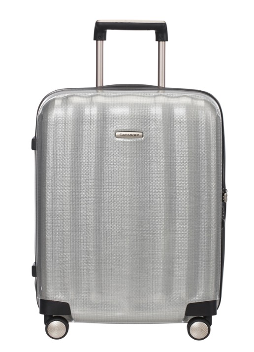 Samsonite Lite-Cube spinner 55 cm - voorkant 2 zilver