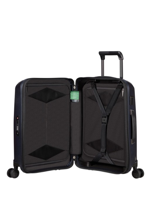 Samsonite Major-Lite vergrootbare spinner 55 cm - voorkant 3 donkerblauw