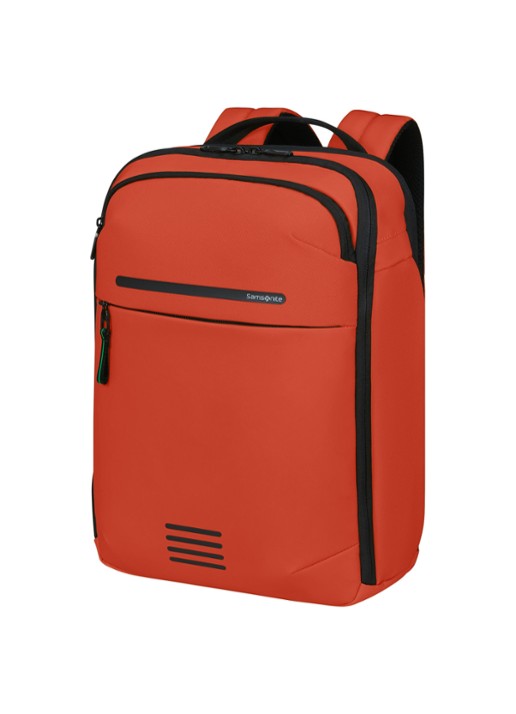 Samsonite Moderny laptoprugzak met 15,6 inch laptopvak - voorkant 3 roodbruin