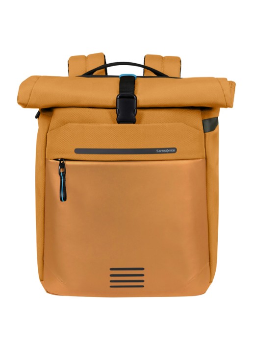 Samsonite Moderny rugzak met 15,6 inch laptopvak - voorkant mosterd
