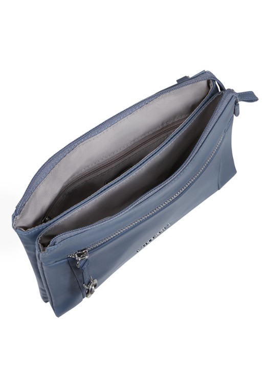 Samsonite Move Journey Mini schoudertas met logo - achterkant 3 staalblauw