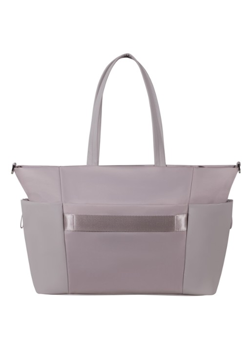 Samsonite Move Journey schoudertas met 14,1 inch laptopvak - achterkant 3 beige
