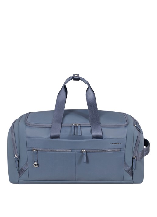Samsonite Move Journey weekendtas met logo - voorkant staalblauw