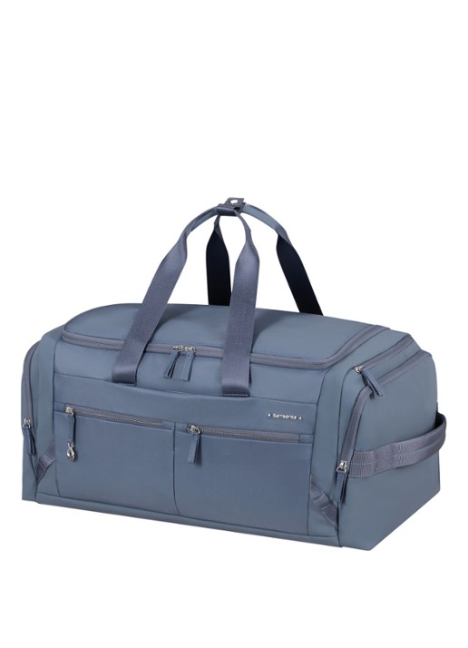 Samsonite Move Journey weekendtas met logo - voorkant 2 staalblauw