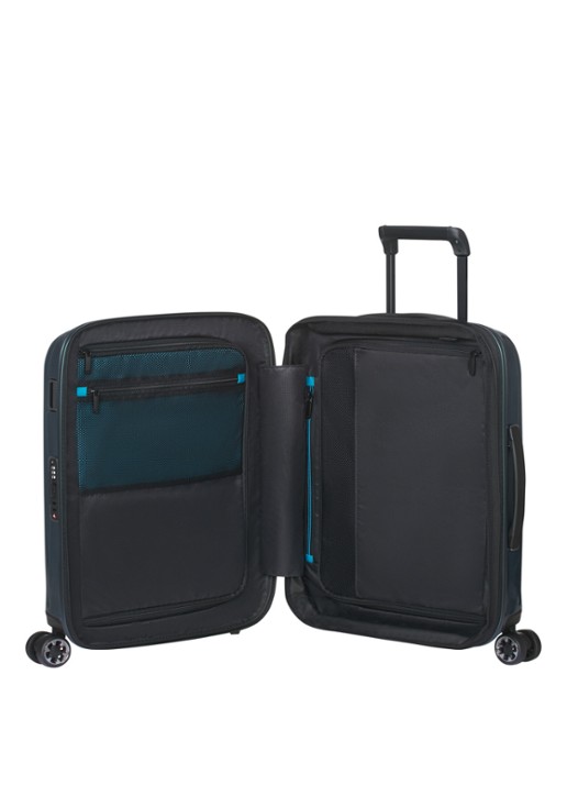 Samsonite Nexis vergrootbare spinner 55 cm - achterkant 5 petrol