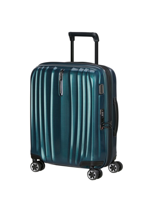 Samsonite Nexis vergrootbare spinner 55 cm - voorkant 4 petrol