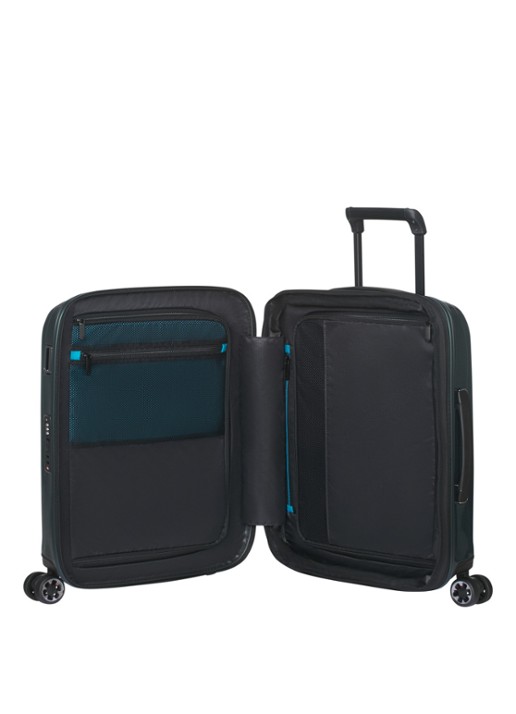 Samsonite Nexis vergrootbare spinner 55 cm - achterkant 5 donkergroen