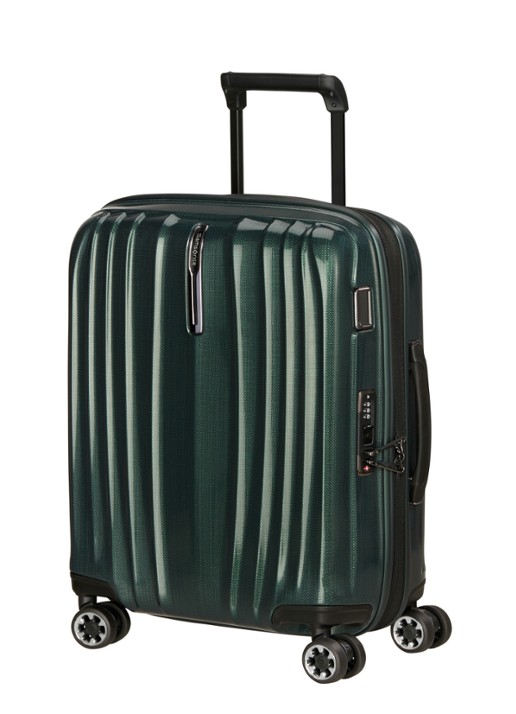 Samsonite Nexis vergrootbare spinner 55 cm - voorkant 2 donkergroen