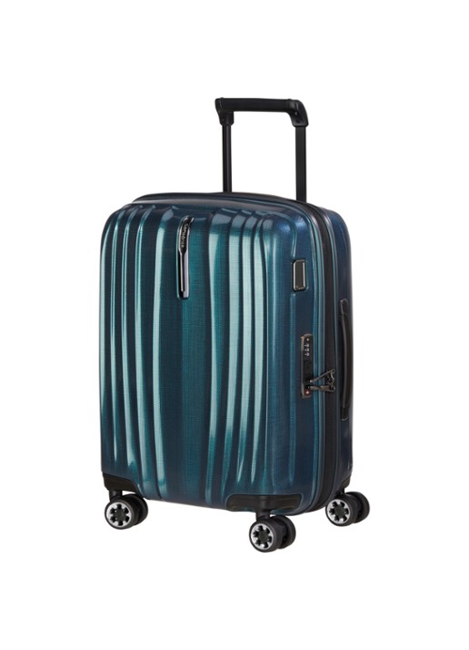Samsonite Nexis vergrootbare spinner 55 cm - voorkant 3 petrol