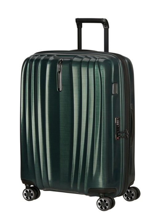 Samsonite Nexis vergrootbare spinner 70 cm - voorkant 3 donkergroen