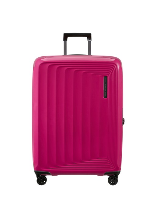 Samsonite Nuon vergrootbare spinner 75 cm - voorkant metallic ruby / donkerroze