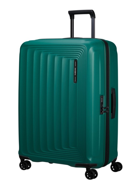 Samsonite Nuon vergrootbare spinner 75 cm - voorkant 4 groen