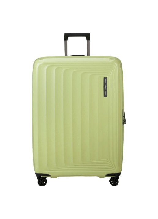Samsonite Nuon vergrootbare spinner 81 cm - voorkant lime
