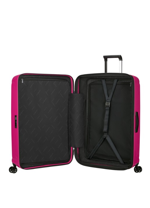 Samsonite Nuon vergrootbare spinner 81 cm - achterkant metallic ruby / donkerroze