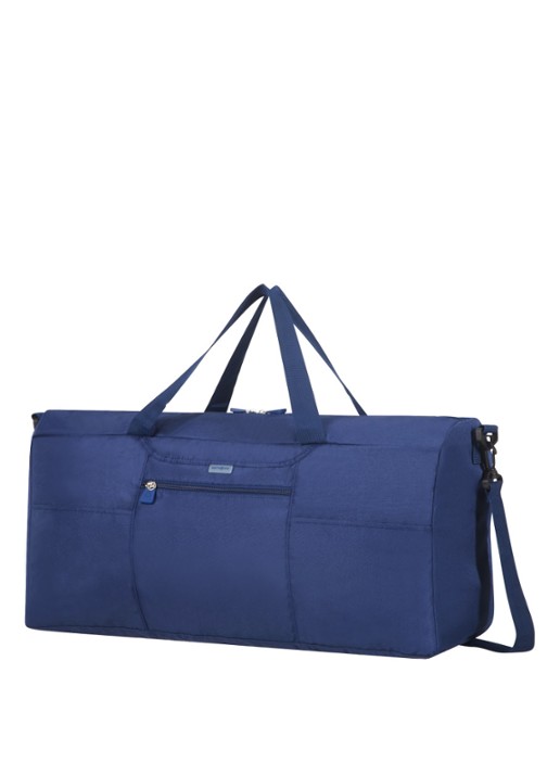 Samsonite Opvouwbare weekendtas met afneembare schouderriem - voorkant 2 blauw