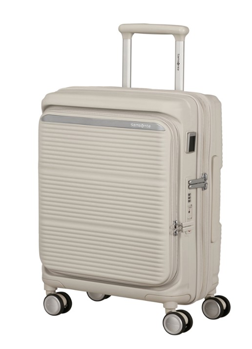 Samsonite Paralux vergrootbare spinner 55 cm - voorkant 2 grijs