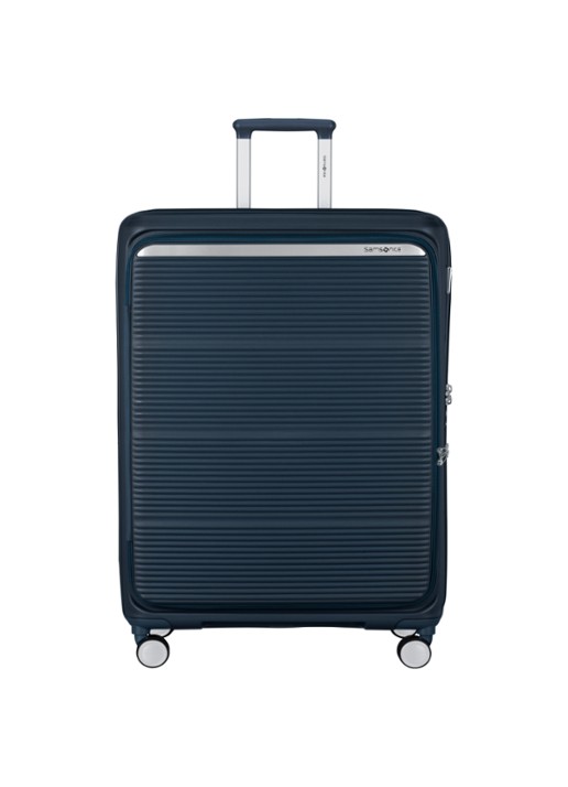 Samsonite Paralux vergrootbare spinner 81 cm - voorkant donkerblauw
