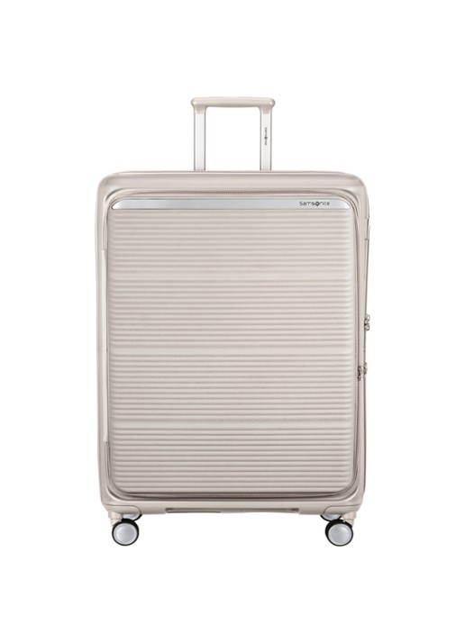 Samsonite Paralux vergrootbare spinner 81 cm - voorkant 2 lichtgrijs