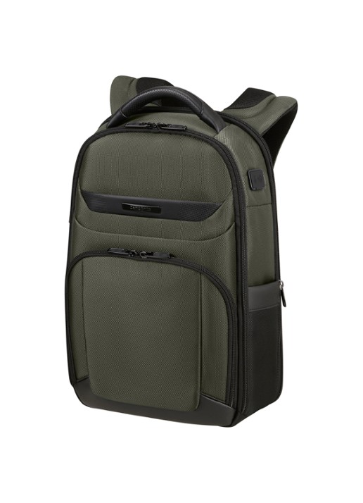 Samsonite Pro-DLX 6 laptoprugzak 14 inch  - voorkant 2 bronsgroen