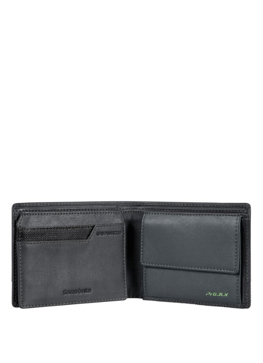 Samsonite Pro-DLX 6 portemonnee van leer - detail zwart