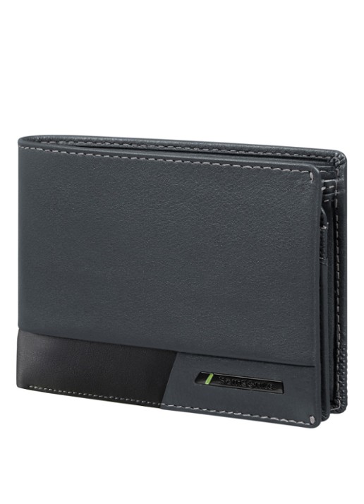 Samsonite Pro-DLX 6 portemonnee van leer - voorkant 2 zwart